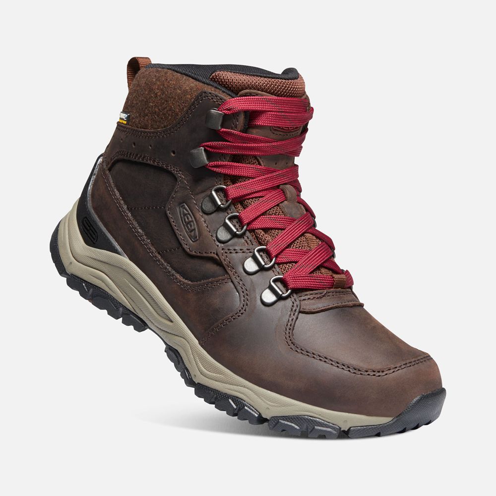 Keen Outdoor Bot Kadın Kırmızı/Kahverengi - Innate Deri Waterproof - Türkiye WJOX35047